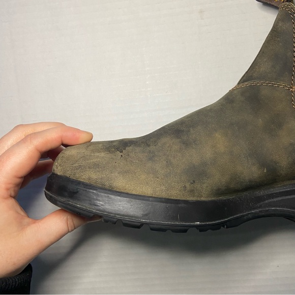 BLUNDSTONE 2056 ALL-TERRAIN CHELSEA BOOTS - RUSTIC BROWN AU 8 - Picture 9 of 13